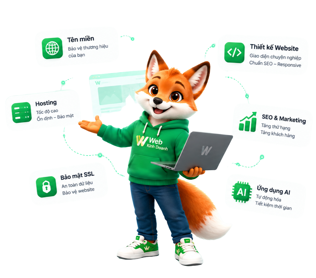 Web Kinh Doanh – mẫu website và chuyển đổi số cho doanh nghiệp nhỏ