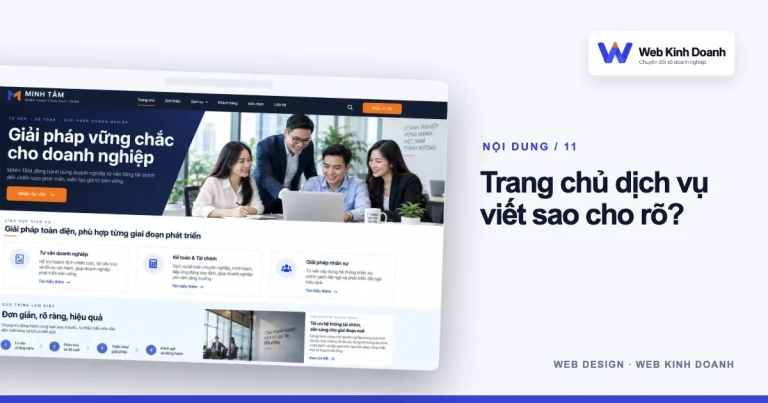 Ảnh đại diện thiết kế website: Cách viết nội dung trang chủ website dịch vụ dễ hiểu và thuyết phục