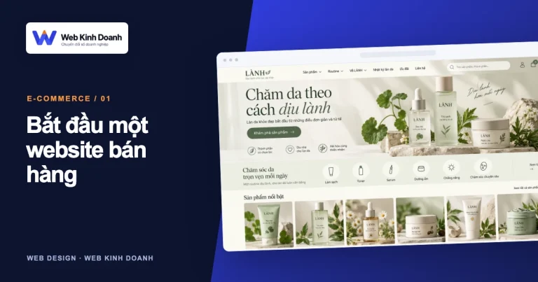 Ảnh đại diện thiết kế website: Làm website bán hàng cần chuẩn bị những gì? Checklist cho người mới