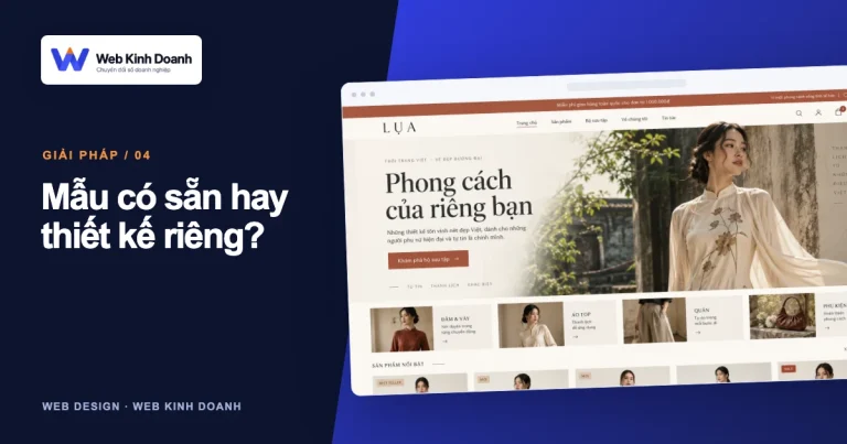 Ảnh đại diện thiết kế website: Nên chọn mẫu website hay thiết kế riêng cho doanh nghiệp?