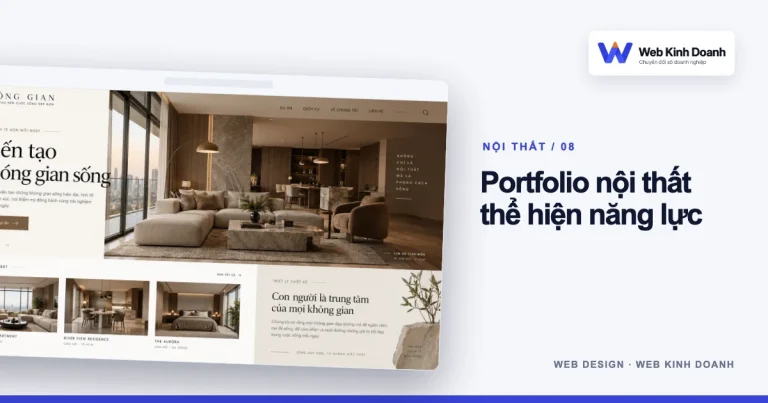 Ảnh đại diện thiết kế website: Thiết kế website nội thất: portfolio cần trình bày thế nào?