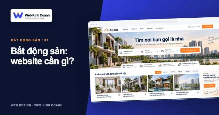 Ảnh đại diện thiết kế website: Website bất động sản cần những tính năng nào?