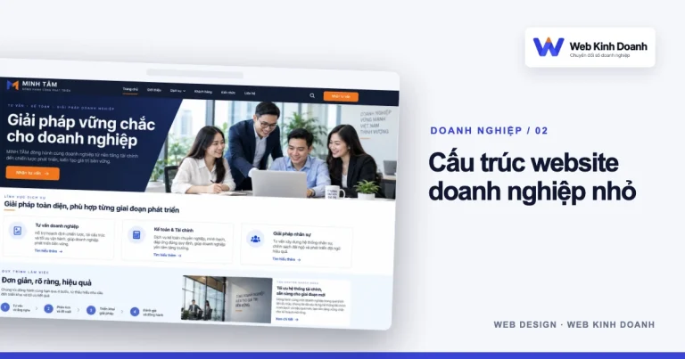 Ảnh đại diện thiết kế website: Website doanh nghiệp nhỏ cần những trang nào để khách dễ tìm hiểu?
