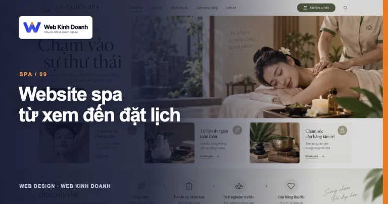 Ảnh đại diện thiết kế website: Website spa cần có những nội dung nào để khách đặt lịch?
